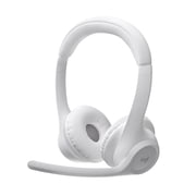 Logitech Zone 300 Over-Ear Wireless Headset with Noise Canceling Microphone, Off-White
