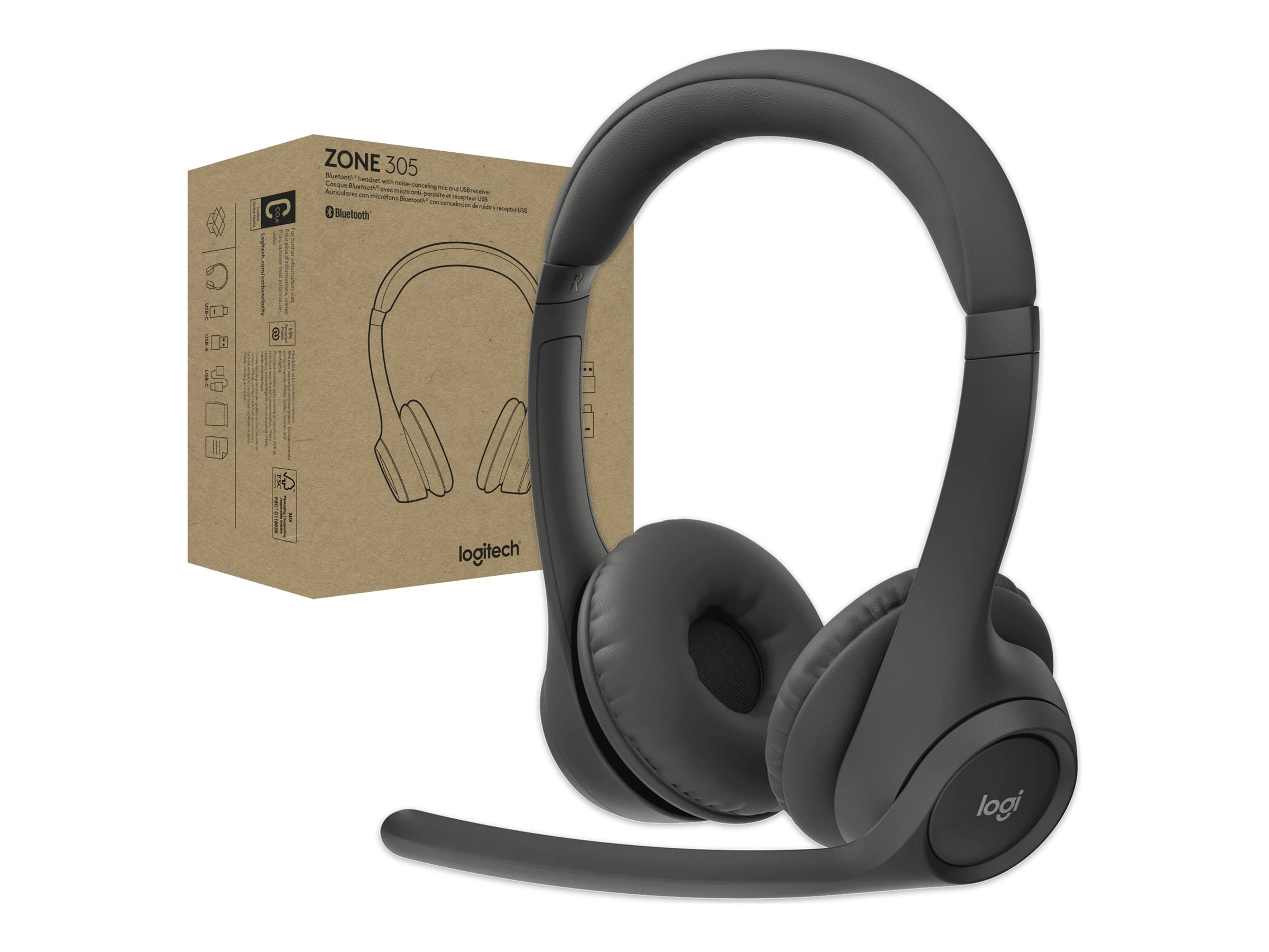 Logitech Zone 305 Wireless Noise Canceling Bluetooth Headset