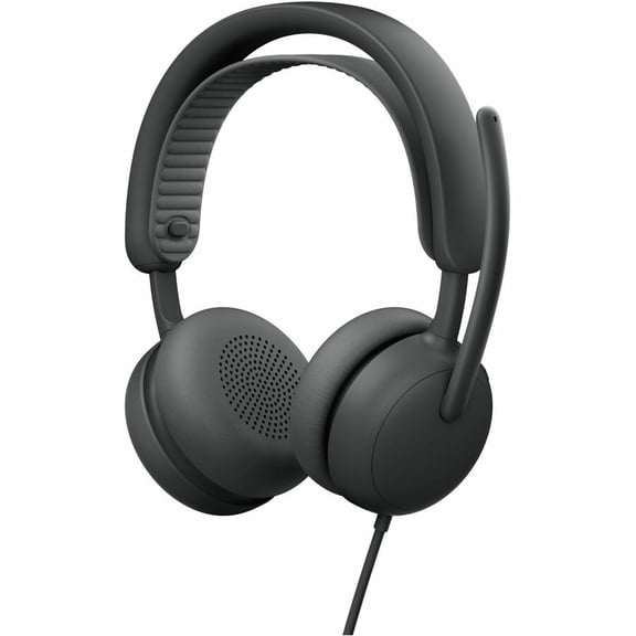 Logitech Zone Wired 2, Noise-Canceling Headset with Adaptive Hybrid ANC, USB-C with USB-A adapter, Graphite