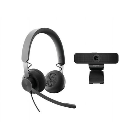 Logitech - C925e Wired Personal Video Collaboration Headset Kit - Black