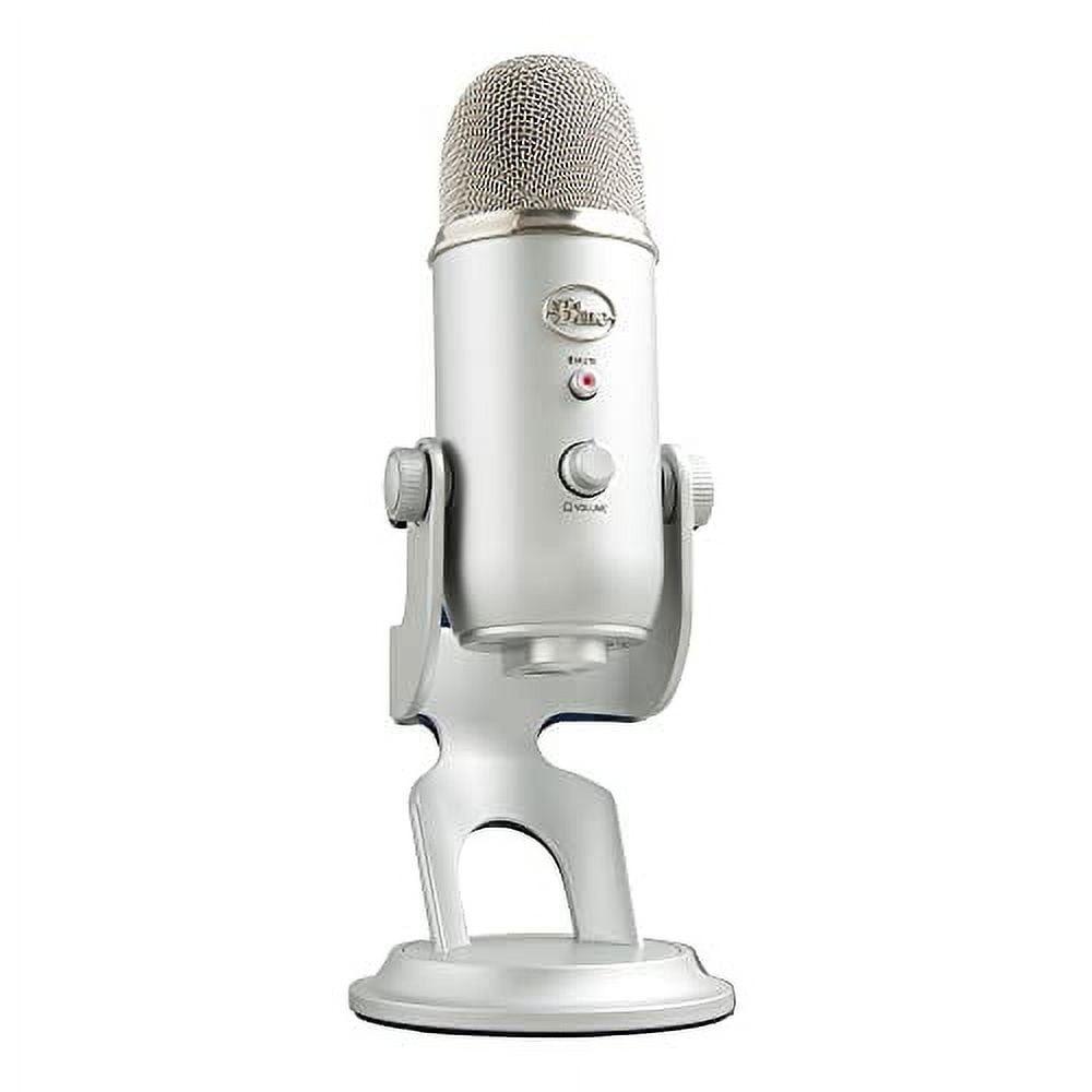 Logitech for Creators Blue Yeti USB Microphone for PC, Podcast, Gaming, Streaming, Studio, Computer Mic - Silver