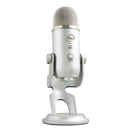 Logitech for Creators Blue Yeti USB Microphone for PC, Podcast, Gaming, Streaming, Studio, Computer Mic - Silver
