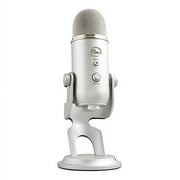Logitech for Creators Blue Yeti USB Microphone for PC, Podcast, Gaming, Streaming, Studio, Computer Mic - Silver