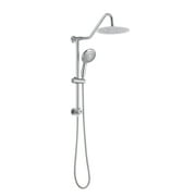 Logmey 10"Rain Shower System with Handheld Shower Head,Hose Stainless Steel Chrome