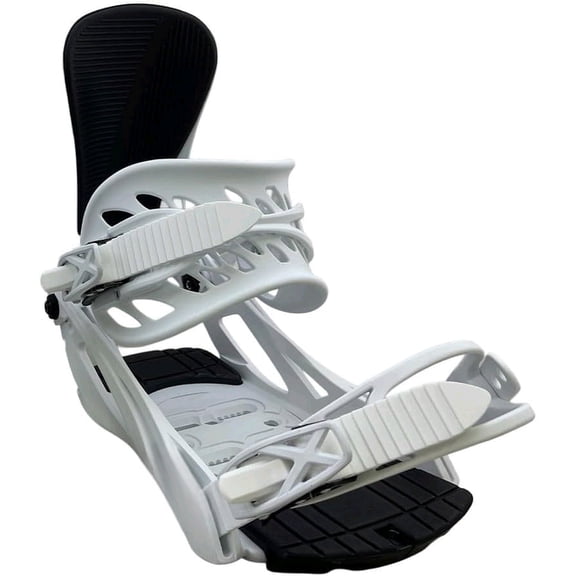 Lognan Snowboard Bindings 2026  All-Mountain, Medium Flex, 3D Profile Ankle Strap, Toe Cap Strap, Padded Baseplate, 2x4 & 4x4 Compatible, Unisex