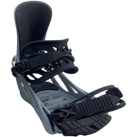 Lognan Snowboard Bindings 2026  All-Mountain, Medium Flex, 3D Profile Ankle Strap, Toe Cap Strap, Padded Baseplate, 2x4 & 4x4 Compatible, Unisex