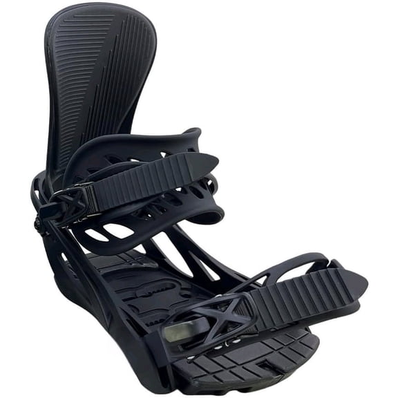 Lognan Snowboard Bindings 2026  All-Mountain, Medium Flex, 3D Profile Ankle Strap, Toe Cap Strap, Padded Baseplate, 2x4 & 4x4 Compatible, Unisex