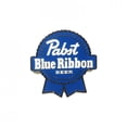 thumbnail image 1 of Logo Big Ribbon Pin, Blue & White, 1 of 1