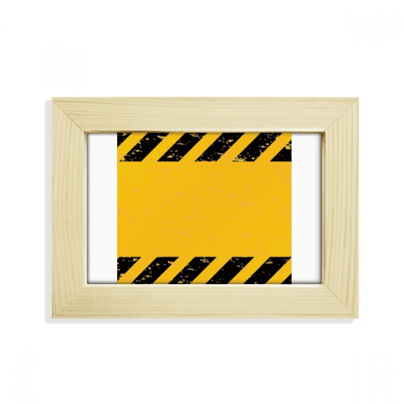 Logo Black And Yellow Strips Car Leading Line Desktop Decorate Photo Frame Picture Art Painting 5x7 inch