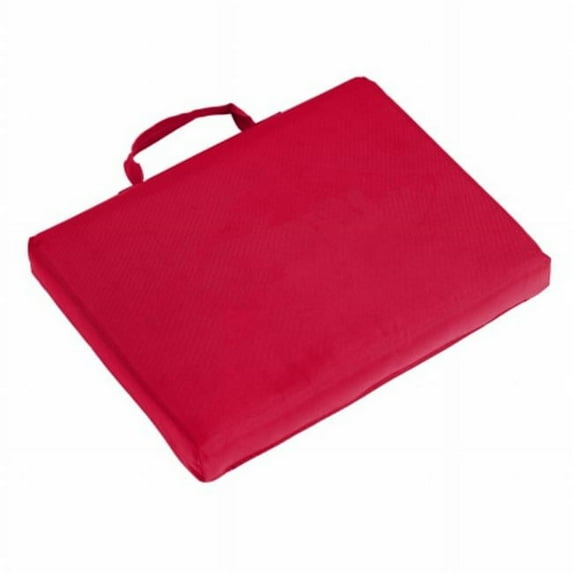 Logo Brands 001-71B-RED Plain Bleacher Cushion, Red