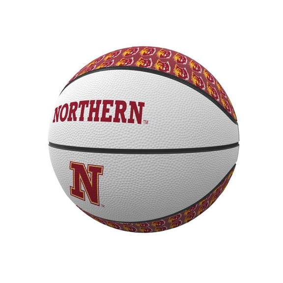 Logo Brands 1036-91MR-1 Northern State Repeating Mini Size Rubber Basketball
