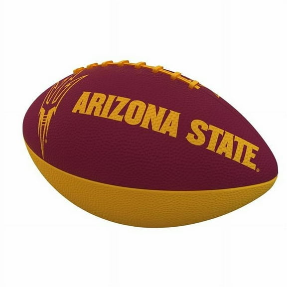 Logo Brands 107-93JR-1 AZ State Combo Logo Junior-Size Rubber Football