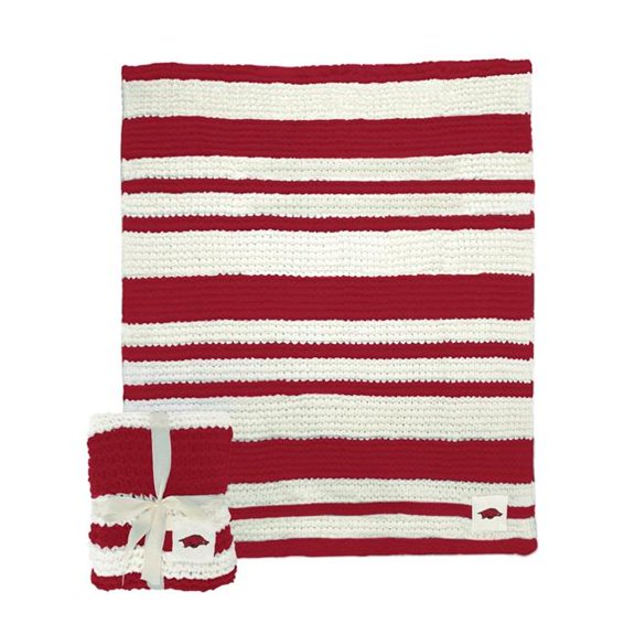 Logo Brands 108-282 Arkansas Cable Knit Throw - 50 x 60 in.