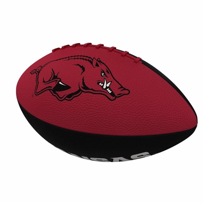 Logo Brands 108-93JR-2 Arkansas Pinwheel Junior Size Rubber Football
