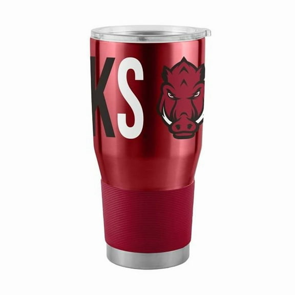 Logo Brands 108-S30T-4 Arkansas 30 oz Overtime Stainless Tumbler