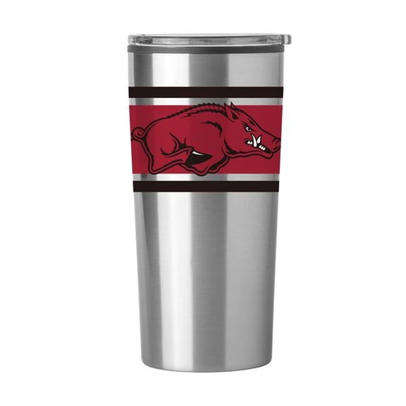 Logo Brands 108-SP20T-16 Arkansas Stripe 20 oz Fusion Tumbler