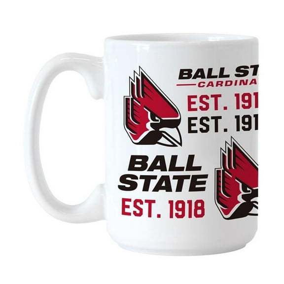 Logo Brands 115-C15M-5 Ball State 15 oz Spirit Sublimated Mug