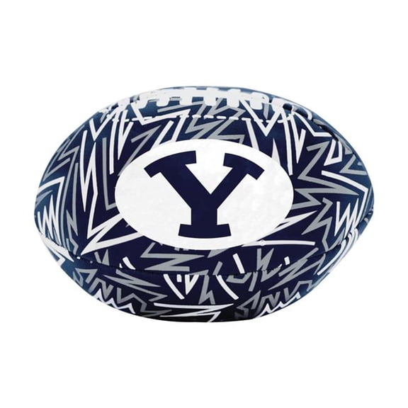 Logo Brands 116-93MCS-R1 BYU Graffiti Micro Soft Football
