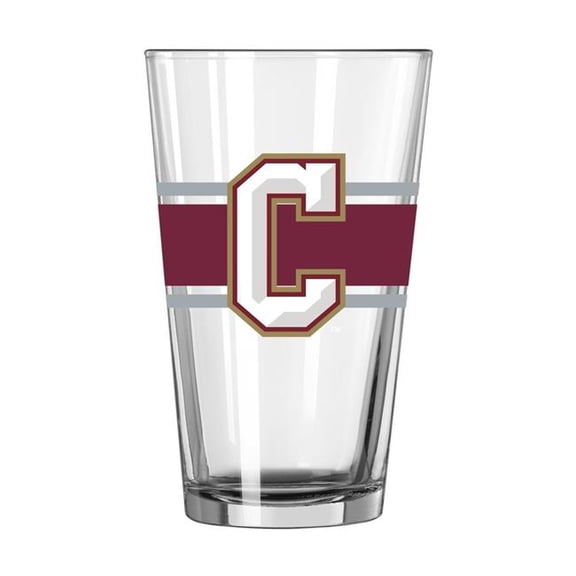 Logo Brands 125-G16P-16 College of Charleston 16 oz Stripe Pint Glass