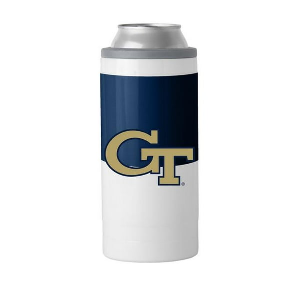 Logo Brands 143-S12C-11 GA Tech 12 oz Colorblock Slim Can Coolie