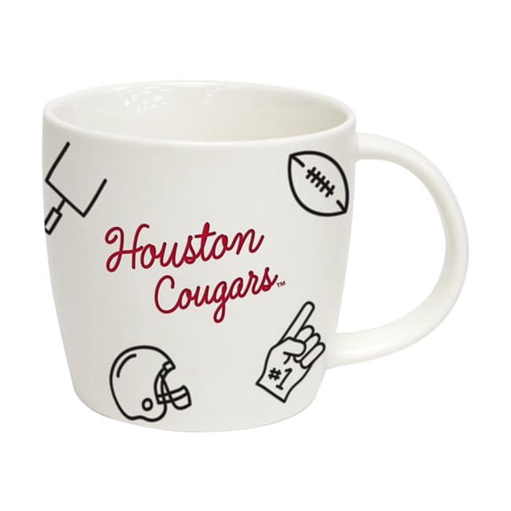 Logo Brands 148-C18PM NCAA Houston Cougars 18 oz Playmaker Mug