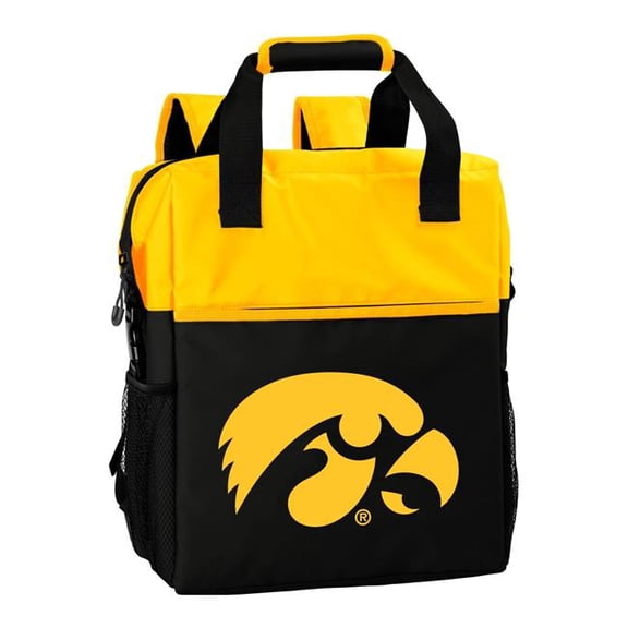 Logo Brands 155-612-24S NCAA Iowa Hawkeyes Backpack Cooler