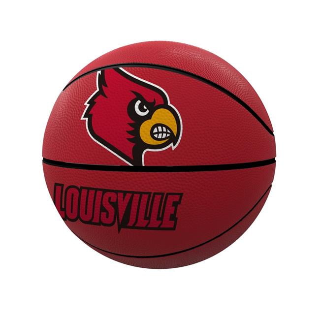 Logo Brands 161-91FR-1 Louisville Mascot Official-Size Rubber Basketball