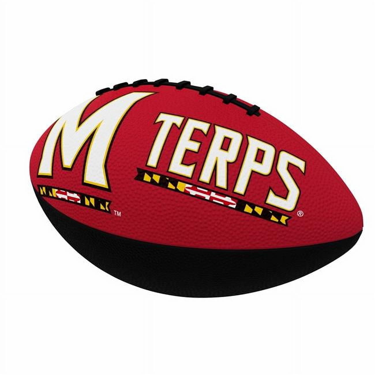 Logo Brands 167-93JR-1 Maryland Combo Logo Junior-Size Rubber Football
