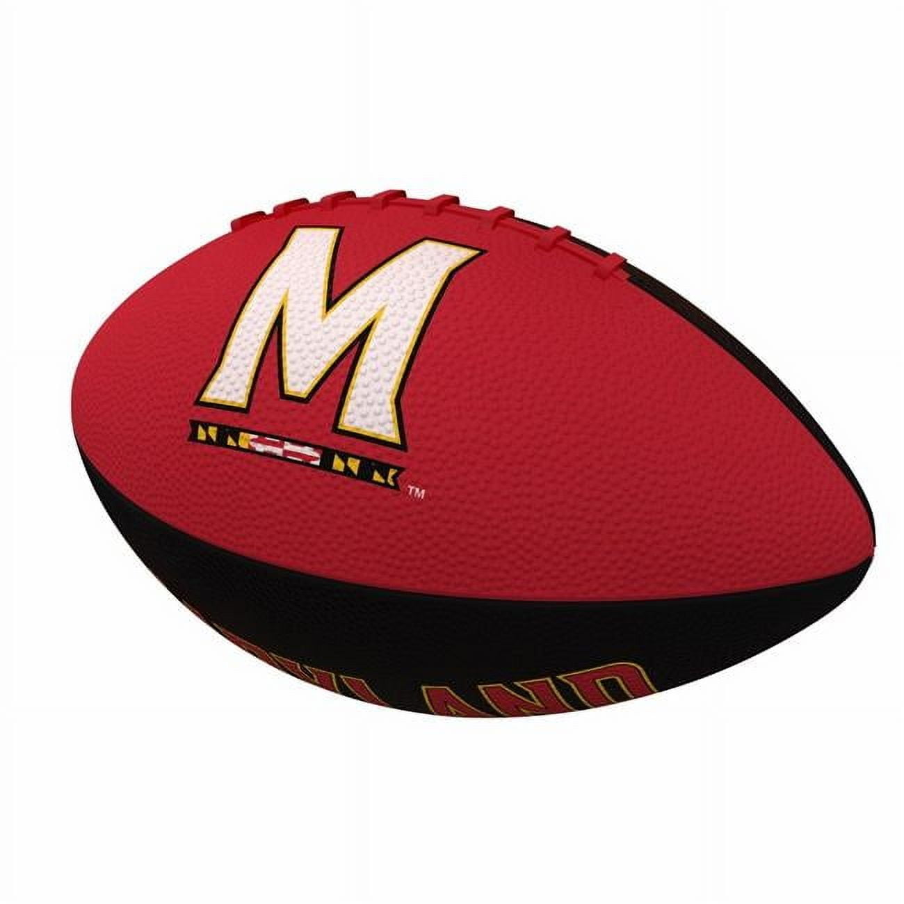 Logo Brands 167-93JR-2 Maryland Pinwheel Junior Size Rubber Football