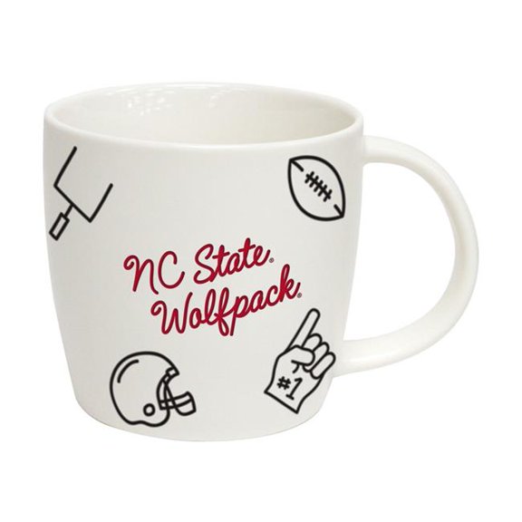 Logo Brands 186-C18PM NC State 18 oz Playmaker Mug