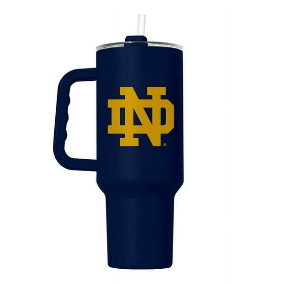 Logo Brands 190-S40PTC-34 Notre Dame 40 oz Flipside Powder Coat Tumbler