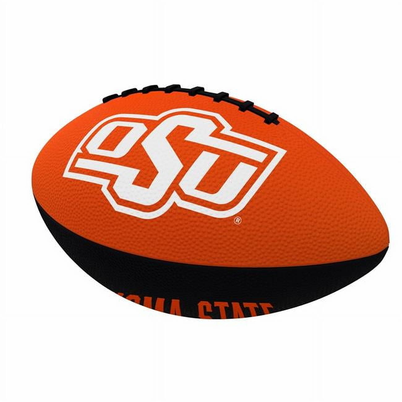 Logo Brands 193-93JR-2 OK State Pinwheel Junior Size Rubber Football