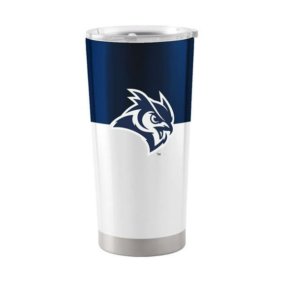 Logo Brands 203-S20T-11 Rice 20 oz Colorblock Stainless Tumbler