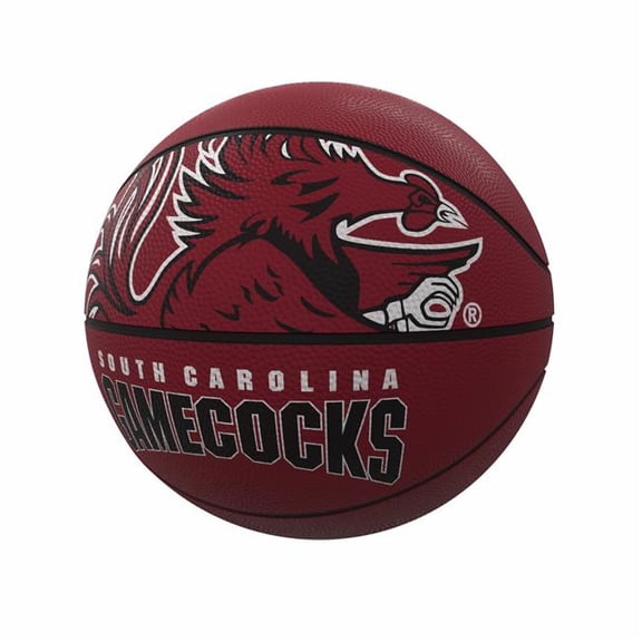 Logo Brands 208-91FR-1 NCAA University of South Carolina Gamecocks Mascot Official-Size Rubber Basketball