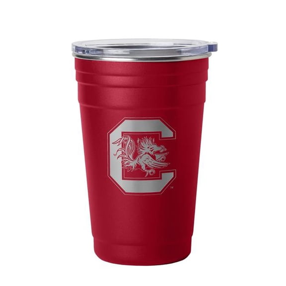 Logo Brands 208-S22TC-9 South Carolina 22 oz Etched Stainless Cup