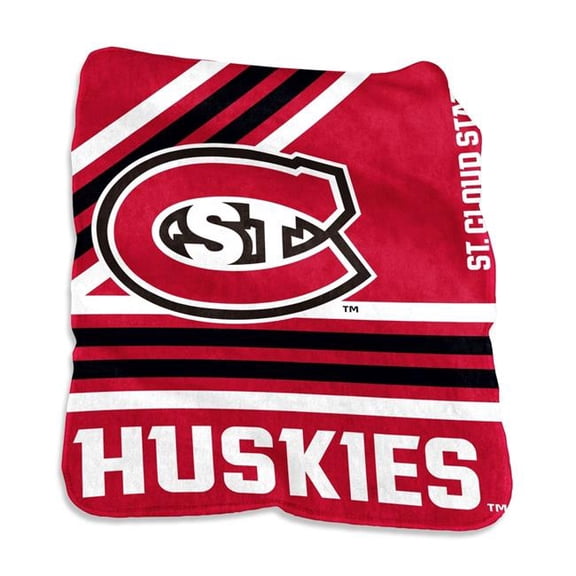 Logo Brands 213-26C St Cloud State Raschel Throw Blanket