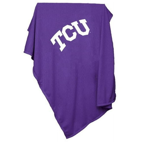 Logo Brands 215-74 Texas Christian University Sweatshirt Blanket
