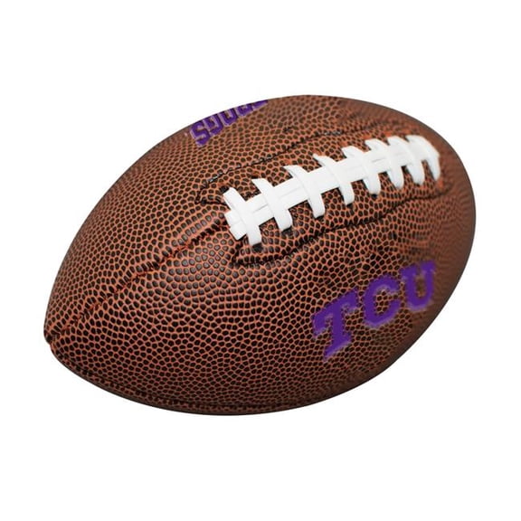 Logo Brands 215-93MC-1 NCAA Texas Christian University Mini Size Composite Football