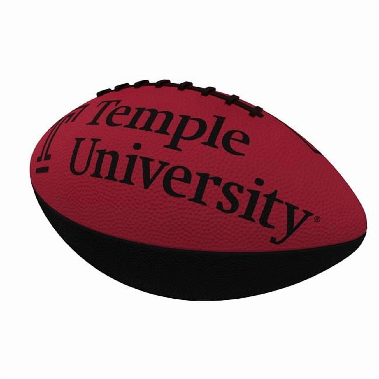 Logo Brands 216-93JR-1 Temple Combo Logo Junior-Size Rubber Football