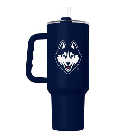 Logo Brands 226-S40PTC-34 UConn 40 oz Flipside Powder Coat Tumbler