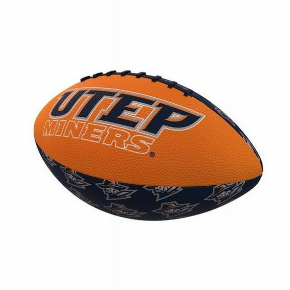 Logo Brands 231-93MR-3 UTEP Repeating Mini-Size Rubber Football