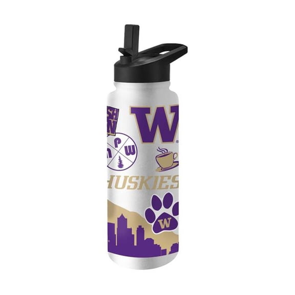 Logo Brands 237-S34QB-63 Washington 34 oz Native Quencher Bottle