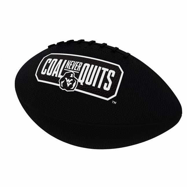 Logo Brands 239-93JR-BOB West Virginia Built on Bravery Junior Rubber Football
