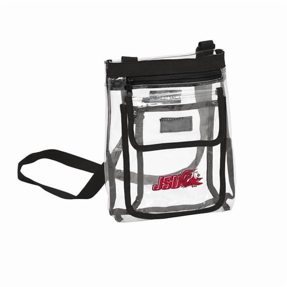 Logo Brands 334-66P 10.5 x 9.5 x 0.5 in. Jacksonville State Clear Crossbody