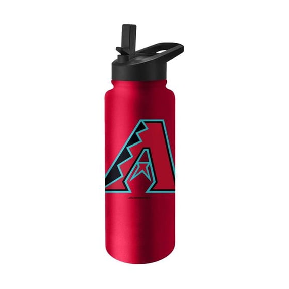 Logo Brands 502-S34QB-8 34 oz Arizona Diamondbacks Logo Quencher Water Bottle