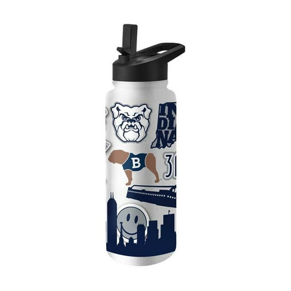 Logo Brands 289-S34QB-63 34 oz Butler Native Quencher Bottle