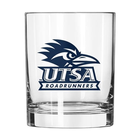 Logo Brands 379-G14R-1 Texas - San Antonio 14 oz Gameday Rocks Glass
