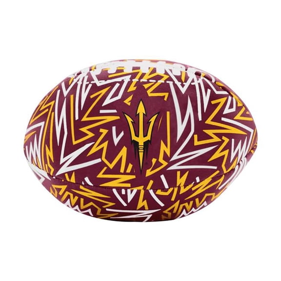 Logo Brands 107-93MCS-R1 4.5 x 3 x 3 in. Arizona State Graffiti Micro Soft Football