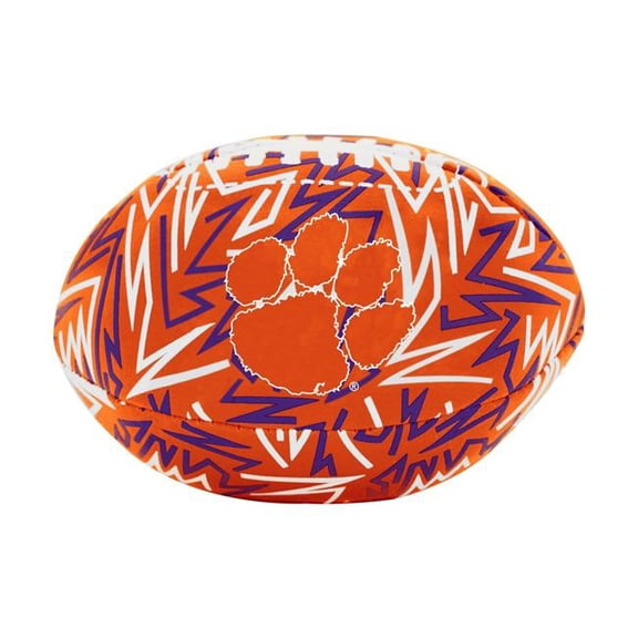 Logo Brands 123-93MCS-R1 4.5 x 3 x 3 in. Clemson Graffiti Micro Soft Football