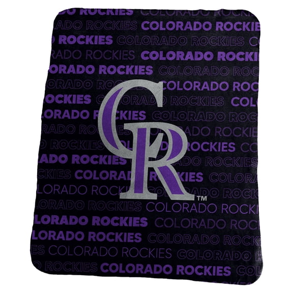 Logo Brands Colorado Rockies 50" x 60" Classic Fleece Throw Blanket
